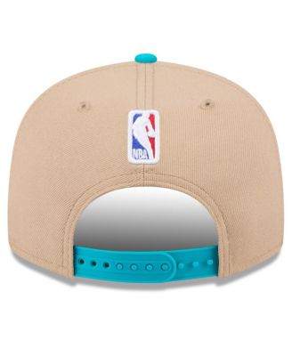 Men's Tan/Teal Charlotte Hornets 2024 NBA Draft 9FIFTY Snapback Hat