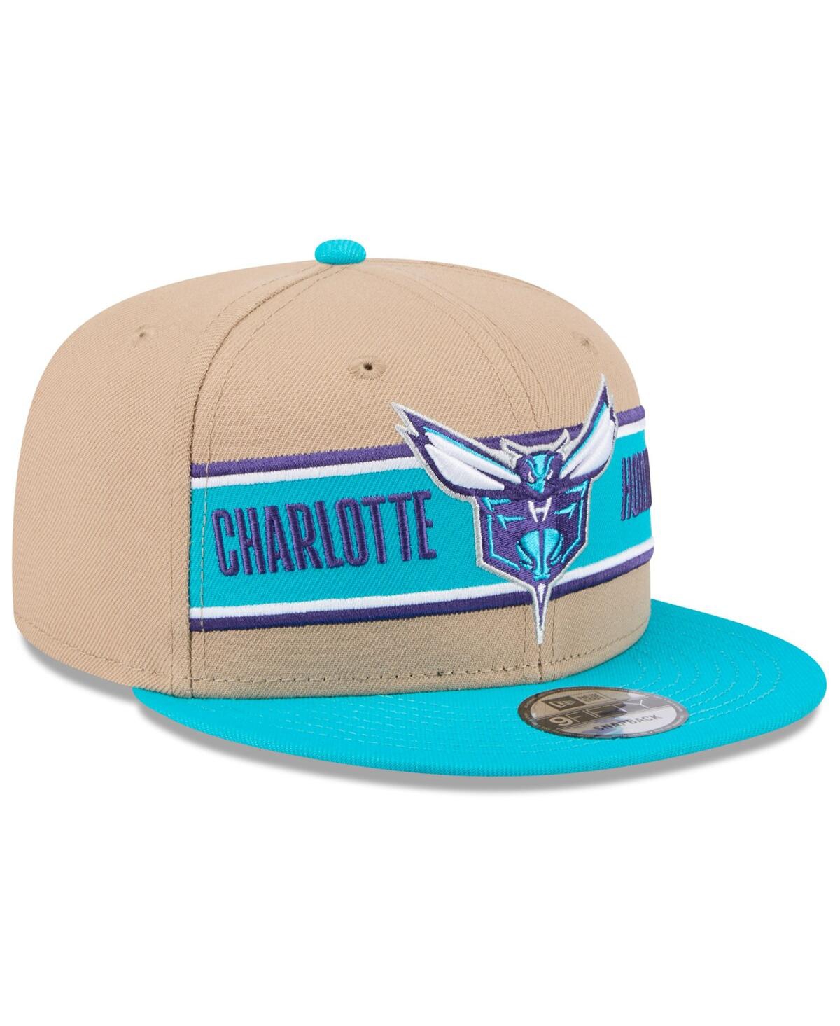 New Era Men'sTeal Charlotte Hornets 2024 Nba Draft 9FIFTY Snapback Hat - Tan, Teal