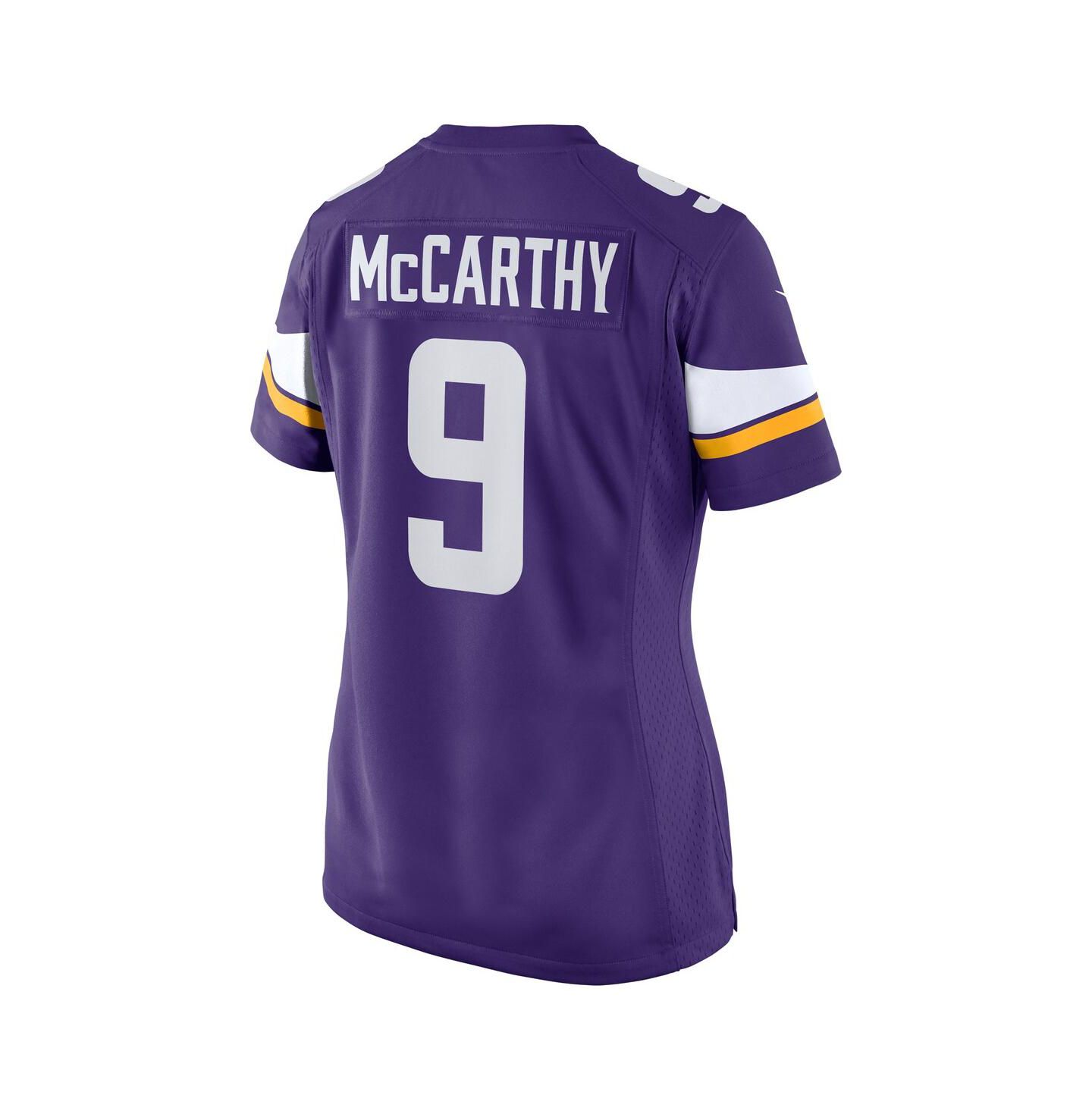 Женский топ Nike J.J. McCarthy Purple Minnesota Vikings 2024 NFL Draft First Round Pick Player Game Jersey — фото 3