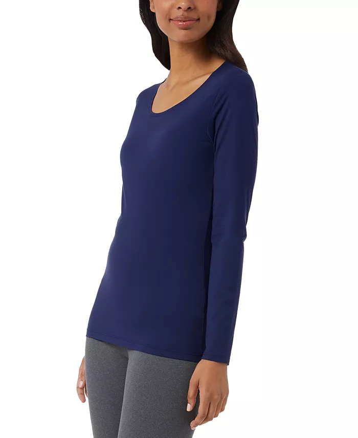 Women's Long-Sleeve Scoop-Neck Top - thumbnail 4