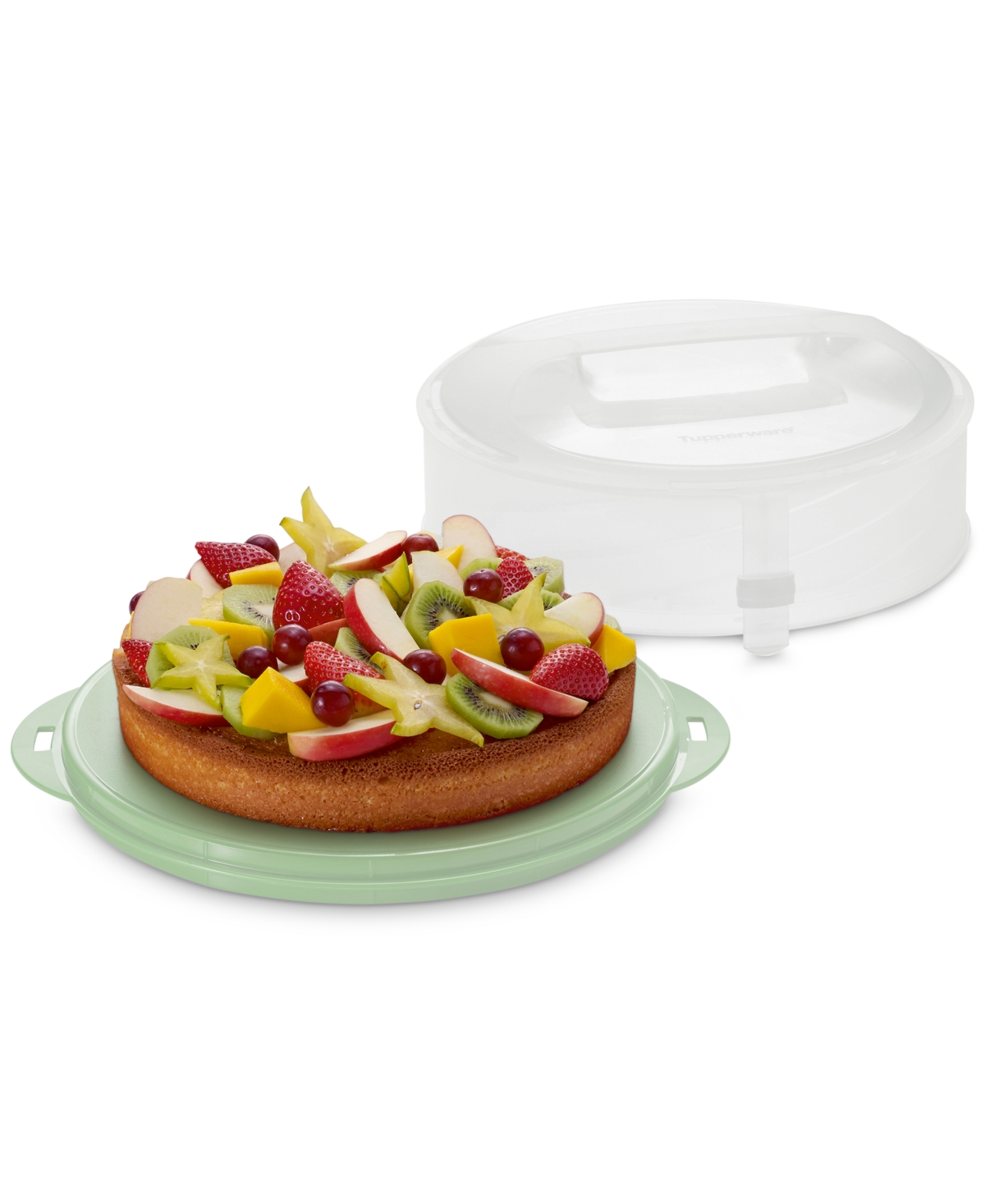Tupperware Expandable Travel Cake Carrier In Mint
