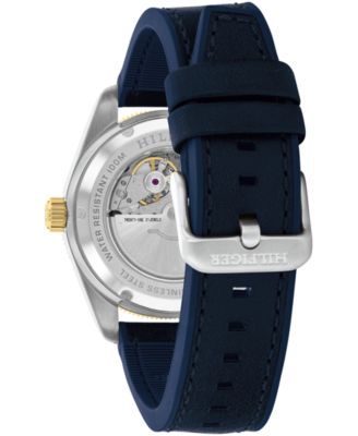 Men's Quartz Blue Leather Watch 40mm