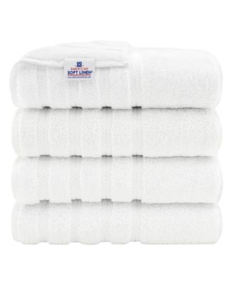 American Soft Linen Edison Luxury 100% Turkish Cotton 4-Piece Bath Towel Set - Macy's