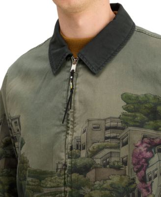 SCOTCH & SODA Men's Photo-Print Twill Coach Jacket - Macy's