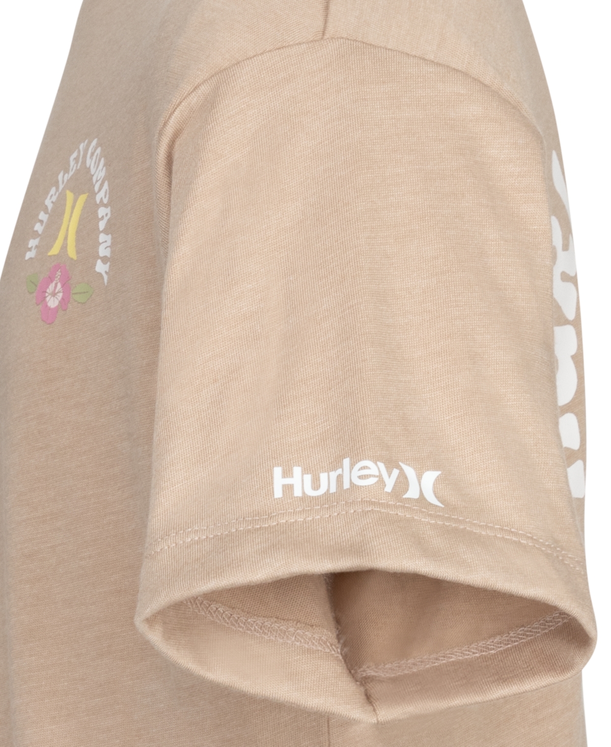 Hurley Big Girls Flower Power Boxy Tee