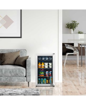 100 Can Beverage Fridge in Stainless Steel