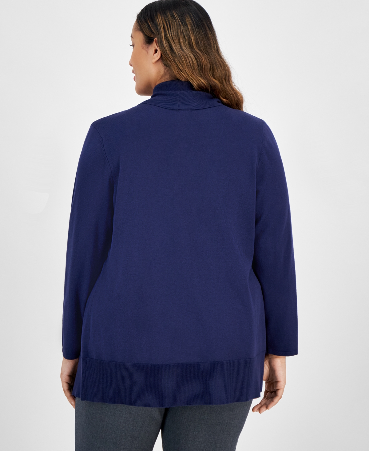Jm Collection Plus Size Open-Front Cardigan Sweater, Created for Macy's