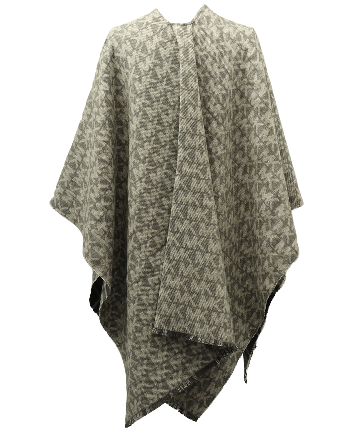 Michael Michael Kors Mk Plaid Reversible Ruana