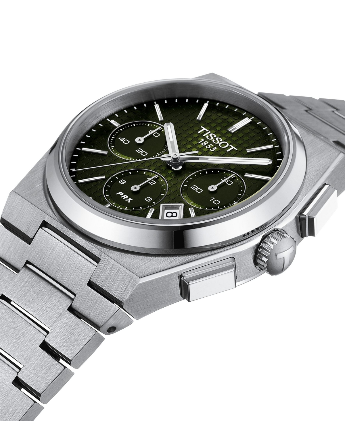 Tissot Mens Green T137.427.11.091.00 Prx Chrono Stainless-steel Automatic Watch In No Color