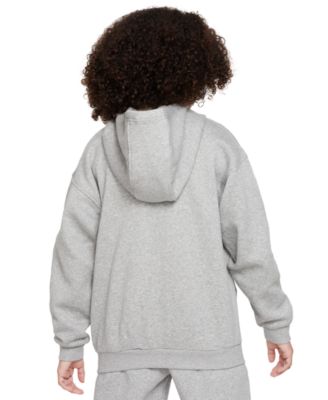 Sportswear Girls' Club Fleece Oversized Full-Zip Hoodie