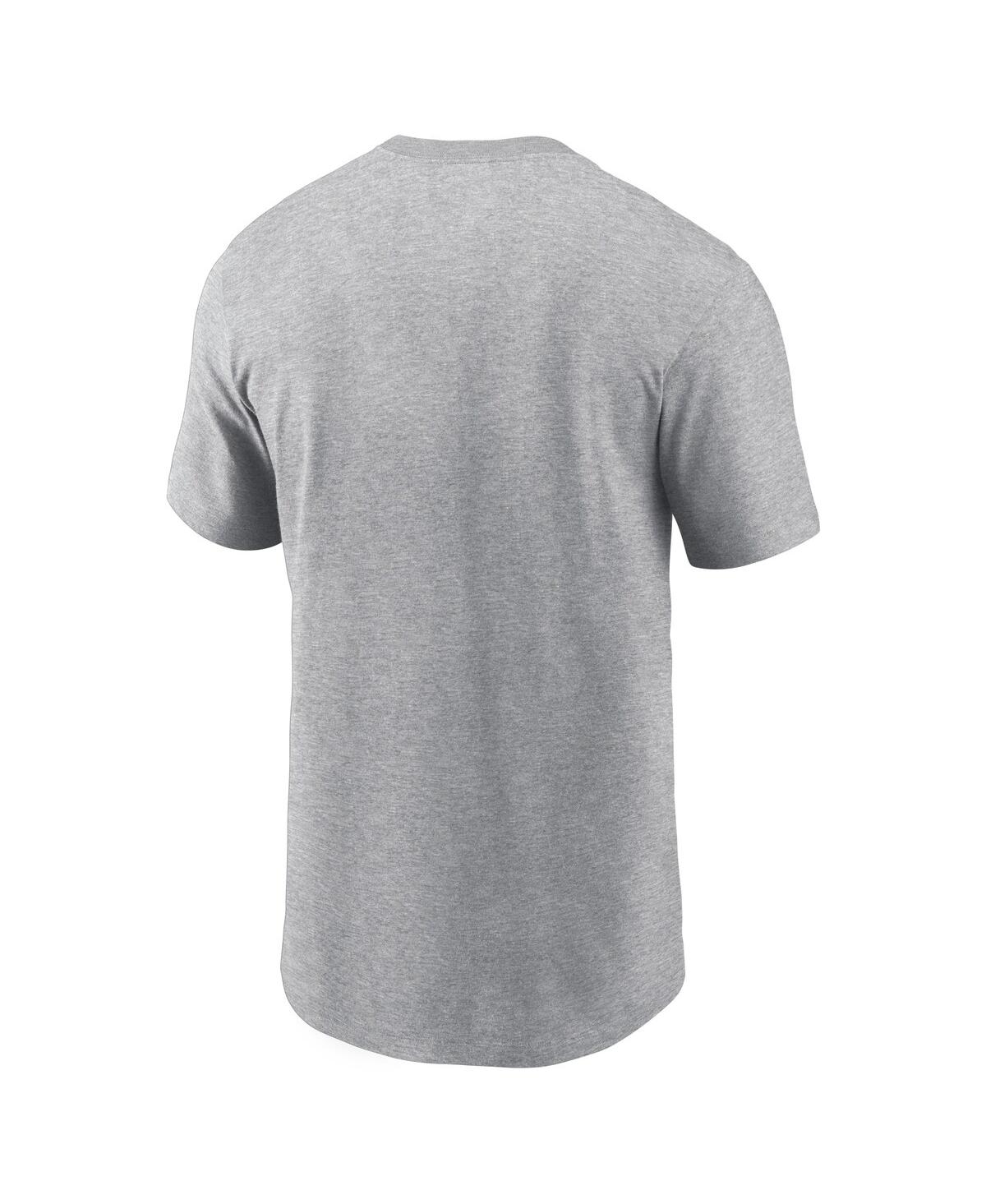 Jordan Men's Heather Gray North Carolina Tar Heels Primetime Evergreen Wordmark T-shirt In Heather Gray