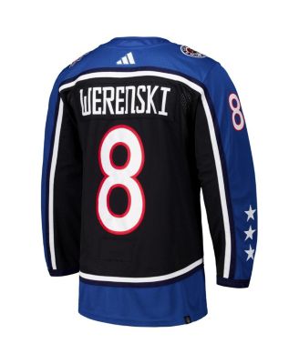 adidas Men's Zach Werenski Black Columbus Blue Jackets Reverse