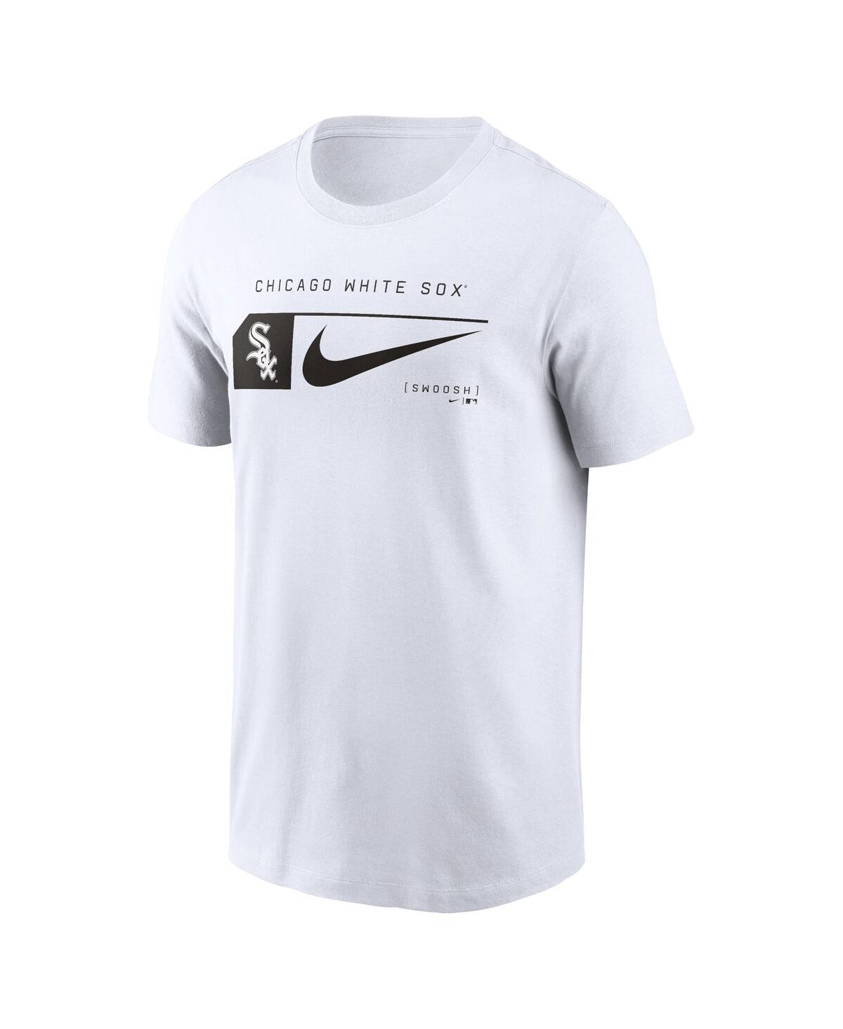 Nike Men'sChicagoSox Team Swoosh Lockup T-Shirt - White