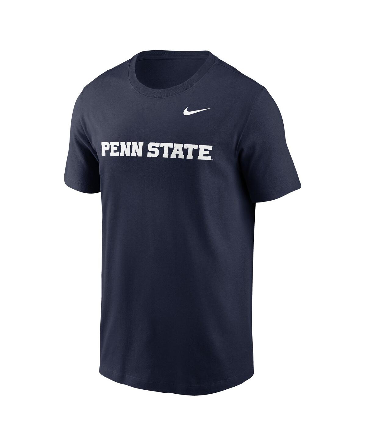 Nike Men'sPenn State Nittany Lions Primetime Evergreen Wordmark T-Shirt - Navy