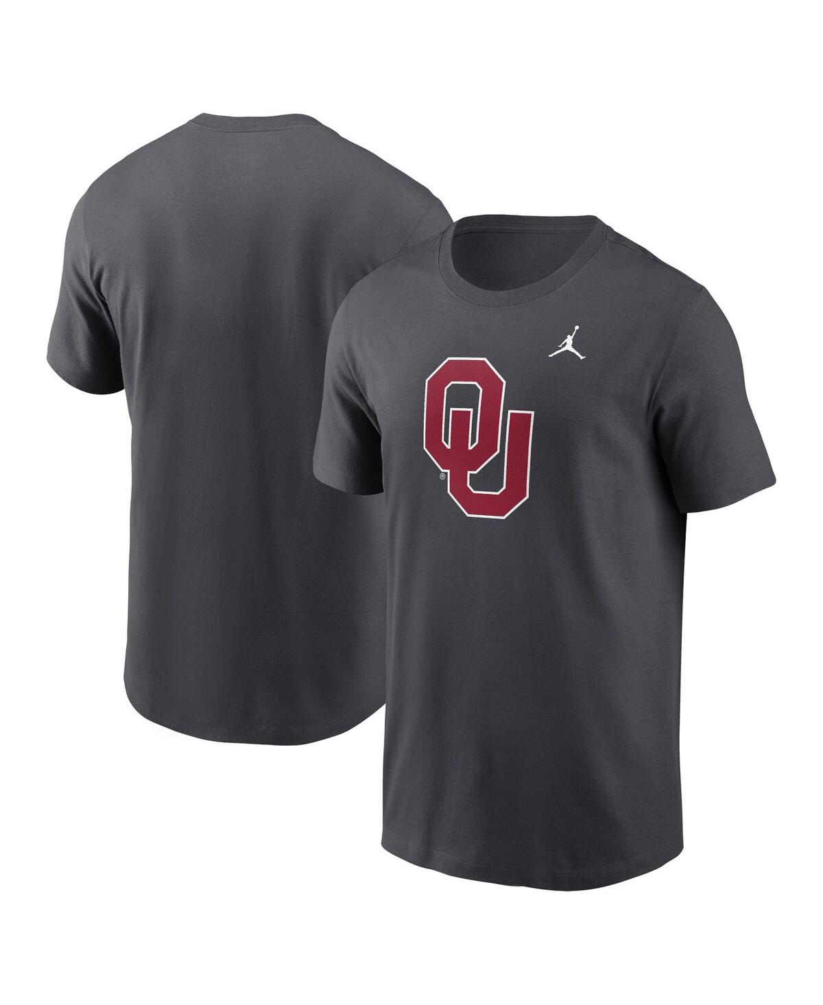 Men's Anthracite Oklahoma Sooners Primetime Evergreen Logo T-Shirt - Anthracite