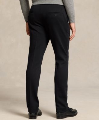 Men's Pleated Double-Knit Suit Trousers