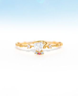 Disney Multi-Color Beauty the Beast Chip Ring