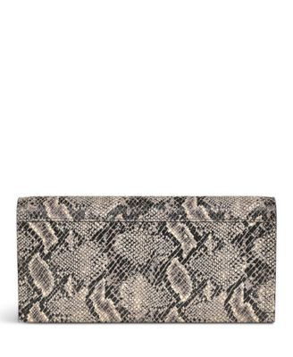 Oak Street Faux Snake - Large Flapover Wallet