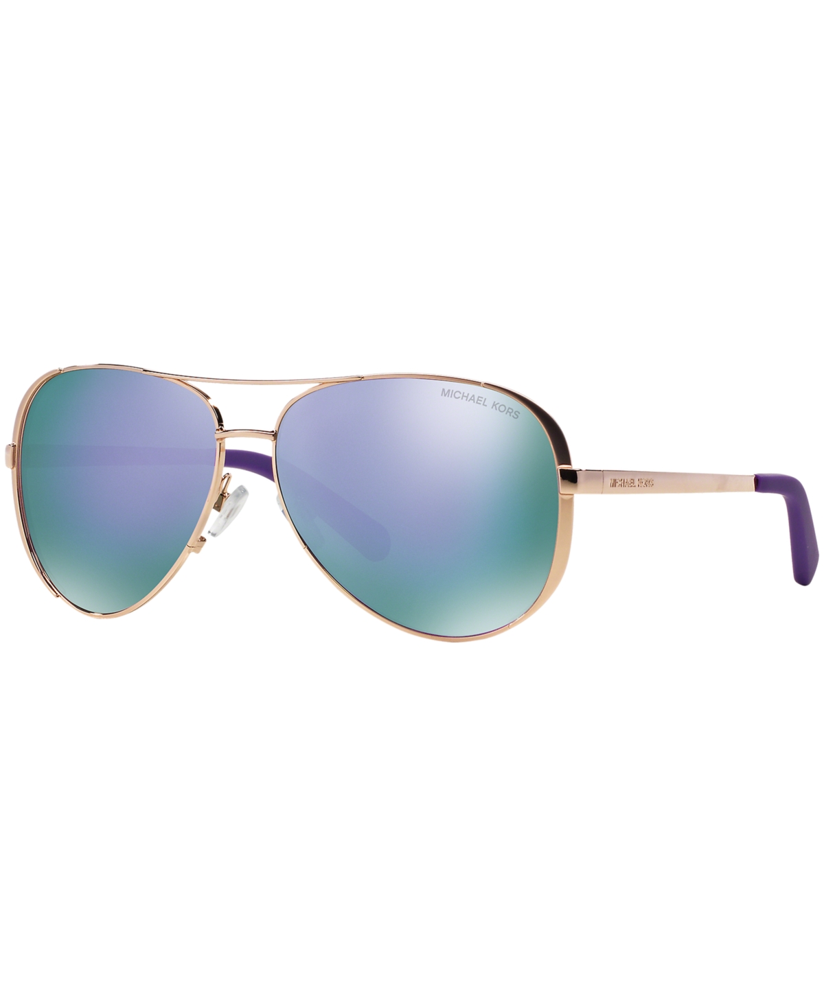 Michael Kors Women's Sunglasses, Mk5004 Chelsea In Gold Pink,purple Mirror