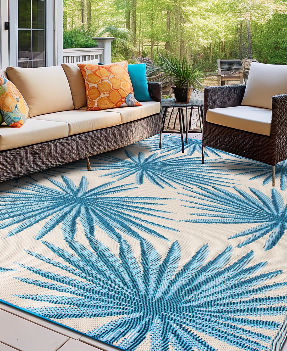 Main Street Rugs Hana Outdoor 6075 5'x7' Area Rug