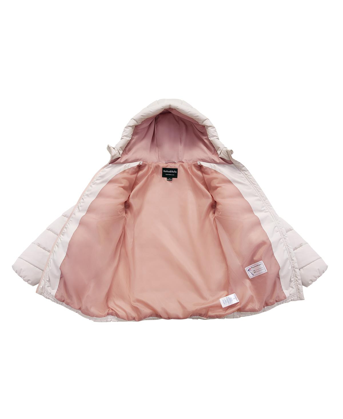 Rokka&Rolla Girls Shower Resistant Puffer Jacket Coat 4-18