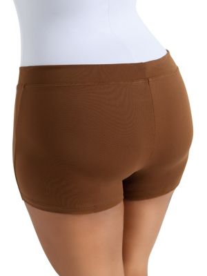 Plus Size Boy Cut Low Rise Shorts