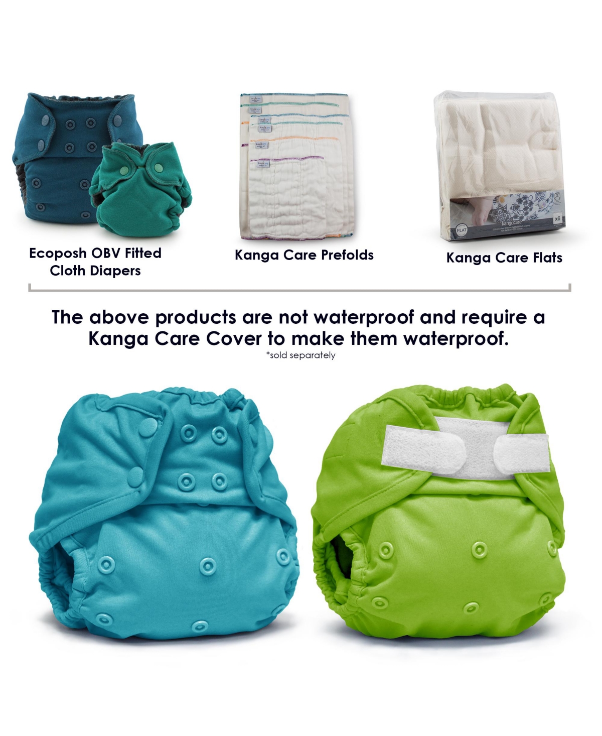 Kanga Care Kids Rumparooz Reusable One Cloth Diaper Cover Aplix