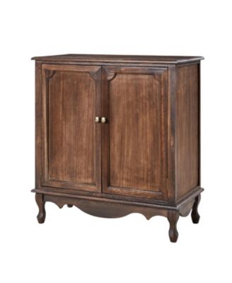 Farmhouse Pallantium 34" Tall 2-door Accent Cabinet with Adjustable Legs