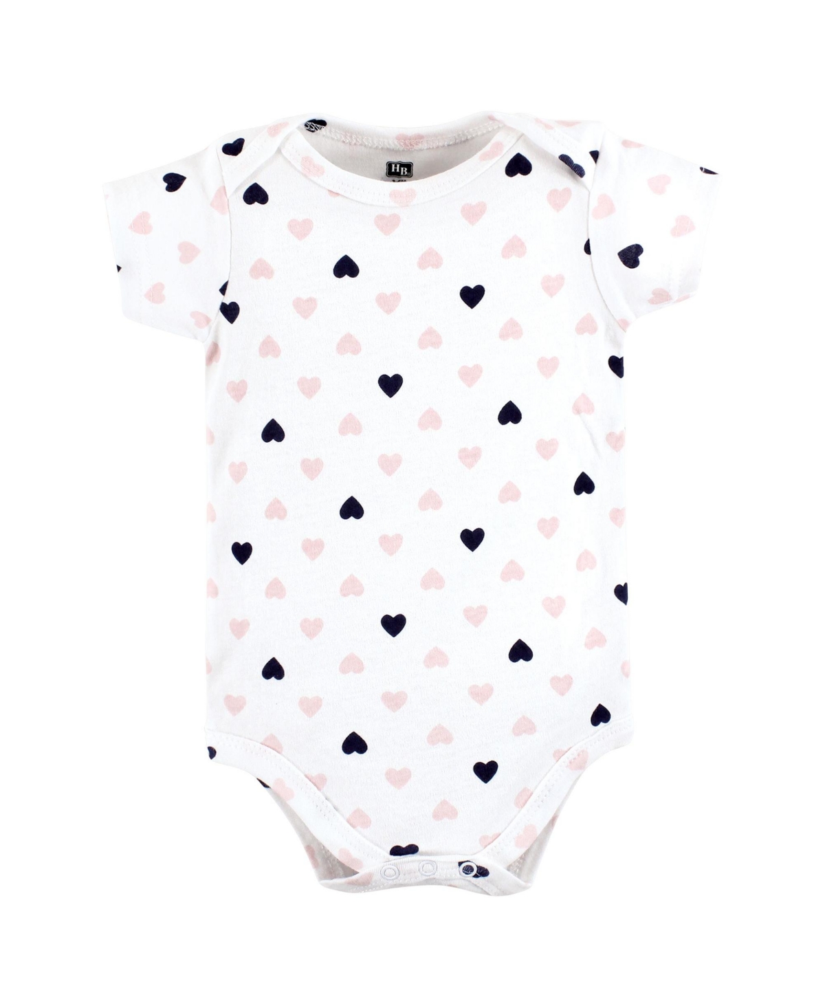 Hudson Baby Baby Girls Cotton Bodysuits Mommy Pink Navy 3Pk - Girl mommy pink navy 3pk