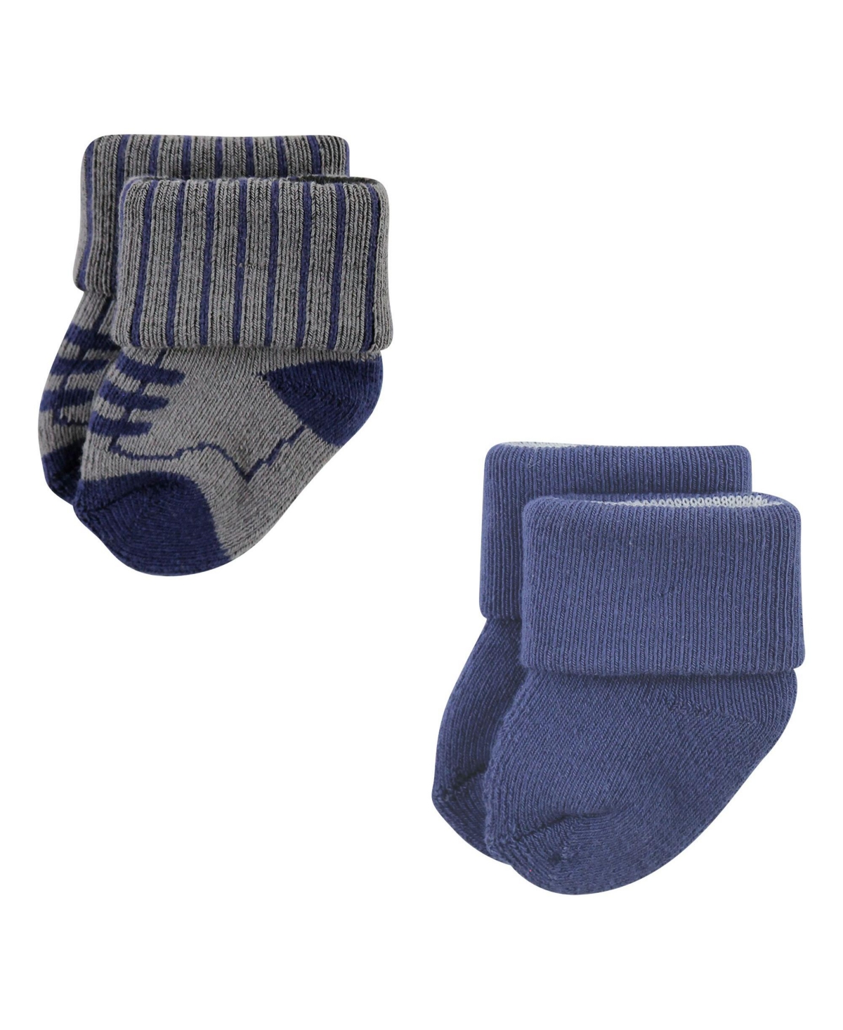 Hudson Baby Baby Boys Cotton Rich Newborn and Terry Socks, Gentleman 12-Pack - Gentleman 12-pack