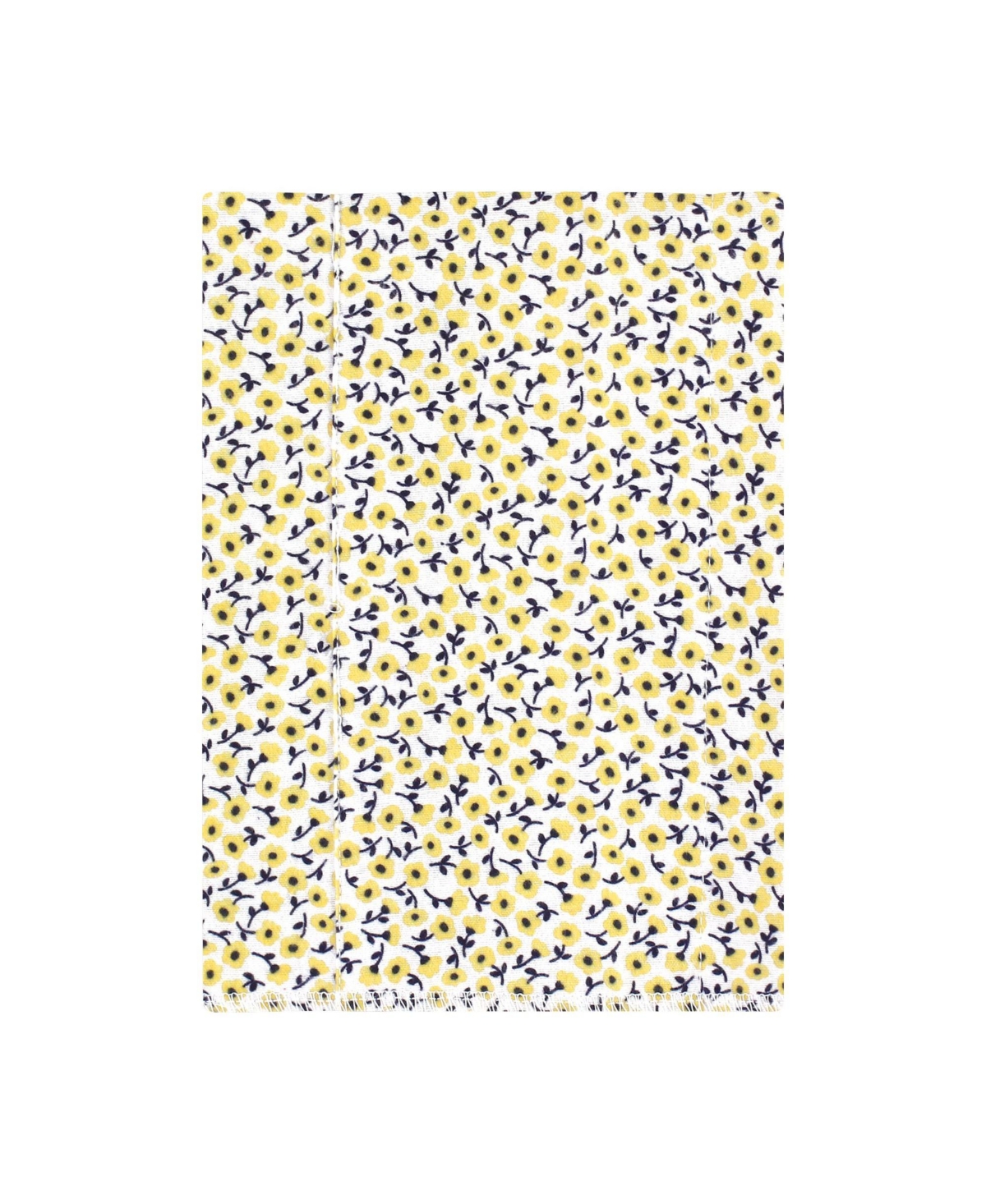 Hudson Baby Infant Girl Cotton Flannel Burp Cloths, Blush Navy Floral 4-Pack, One Size - Blush navy floral 4-pack