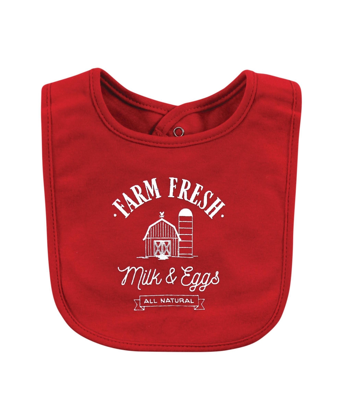 Hudson Baby Infant Boys Cotton Bibs, One Size - Boy farm