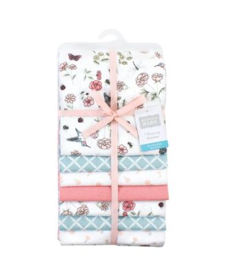 7Pk Flannel Receiving Blanket Cotton Poly