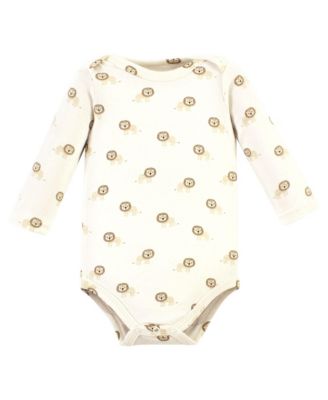 Essential Long-Sleeve Cotton Bodysuit Triple Set