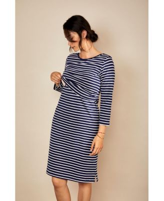 Womens 3/4 Sleeve Nursing Dress