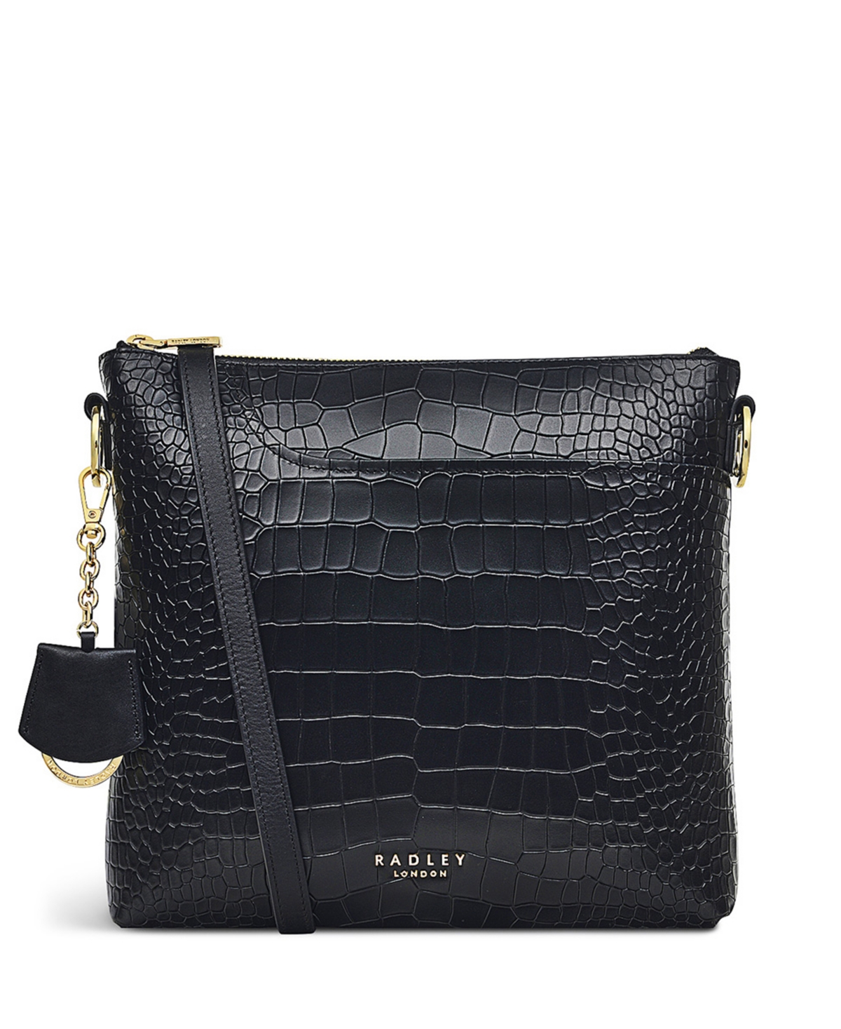 Radley London Women's Pockets 2.0 Faux Croc Zip Top Crossbody