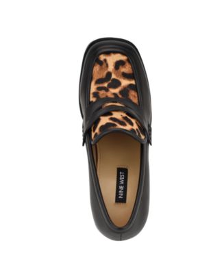 Nine West Women's Avalia Square Toe Block Heel Loafers - Macy's