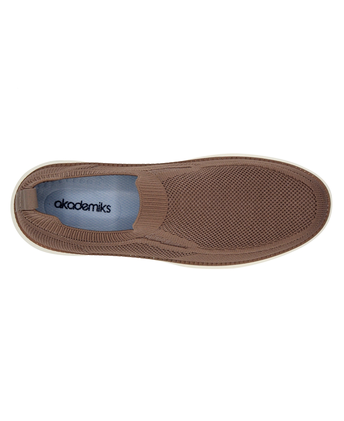 Shop Akademiks Men's Olney Knit Slip-on Sneaker In White