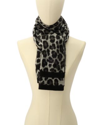 Women's Brushed Three Color Leopard Scarf