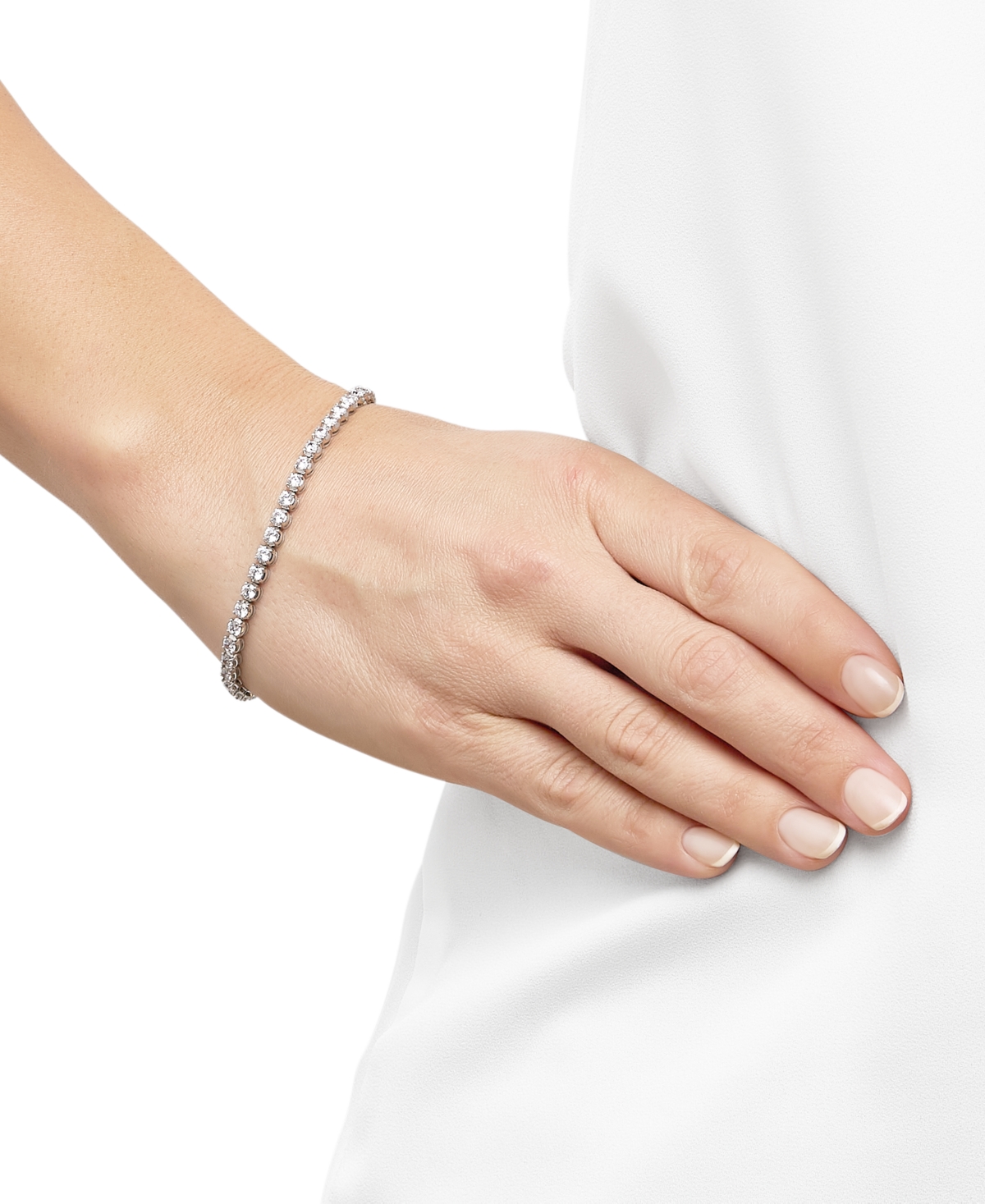Grown With Love Lab Grown Diamond Tennis Bracelet (5 Ct. T.w.) In 14k White Or Yellow Gold In White Gold