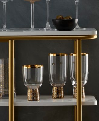 Tuscany Classics Gold Frost Wine Glasses, Set Of 4