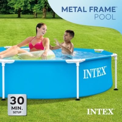 28205EH 8' X 20" Rust Resistant Durable Steel Metal Frame Swimming Pool