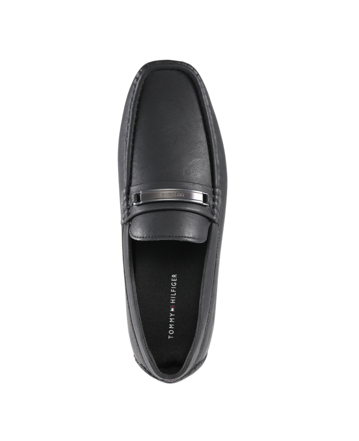 Tommy Hilfiger Men's Aires Slip Ons Driving Loafers In Black