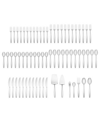 Cambridge Silversmiths Stainless Steel Holton Mirror 67-Piece Flatware Set, Service for 12 - Macy's