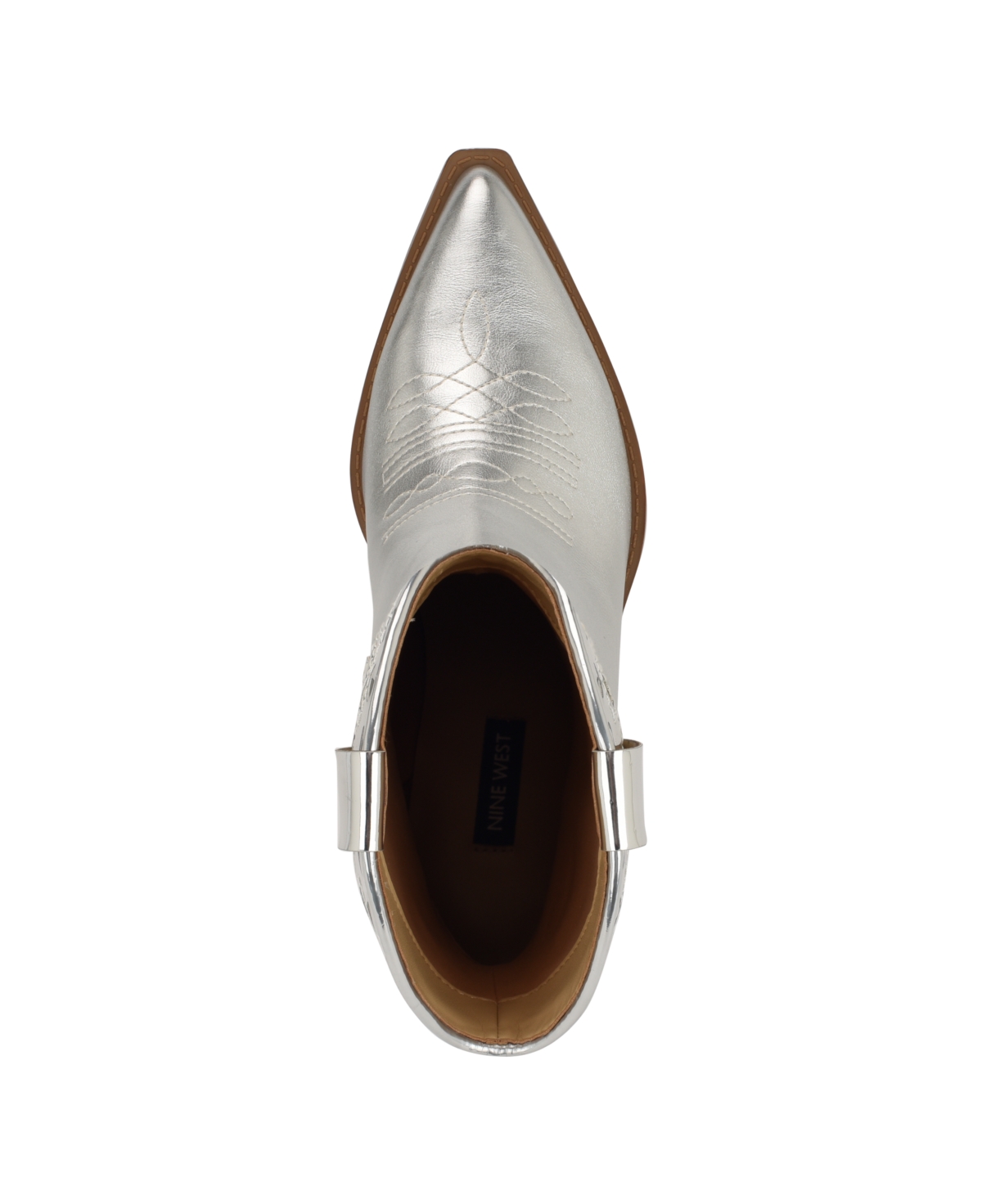 Nine West Women's Puzz Pointy Toe Western Casual Booties