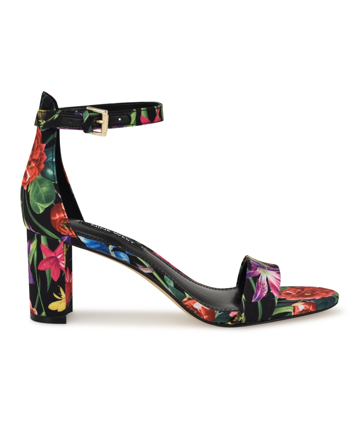 Nine West Women's Pruce Round Toe Block Heel Dress Sandals