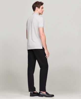 Men's Regular-Fit Liquid Cotton Collar Stripe Polo Shirt