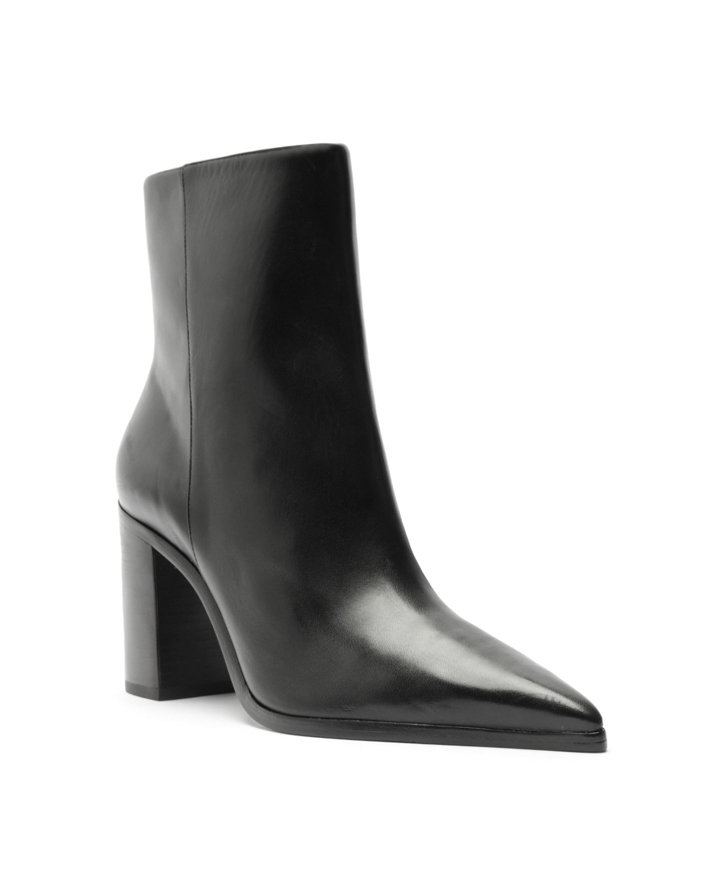 Женские ботинки Schutz Mikki Block Pointed Toe, цвет: Чёрный — фото 1