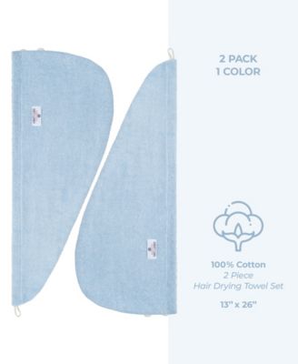 2-Pack Hair Drying Towels, 26" x 13"