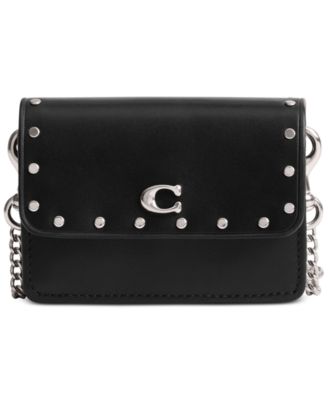 Coach Half Flap Color Blocked outlet Metallic Leather Card Case